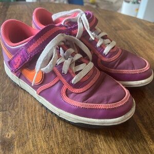 Nike Kids Vibrant Purple and Orange Sneakers